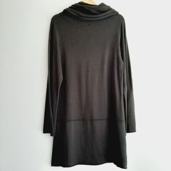 EARTH CREATIONS Mod Hoody Tunic Dress Bamboo Organic Cotton Sz M - Picture 5 of 8